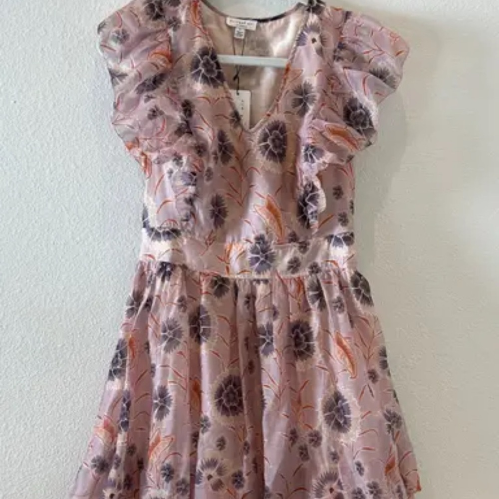 Multi/Floral Ruffle Mini Dress woman Dress